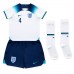 England Declan Rice #4 Replika Babykläder Hemma matchkläder barn VM 2022 Korta ärmar (+ Korta byxor)